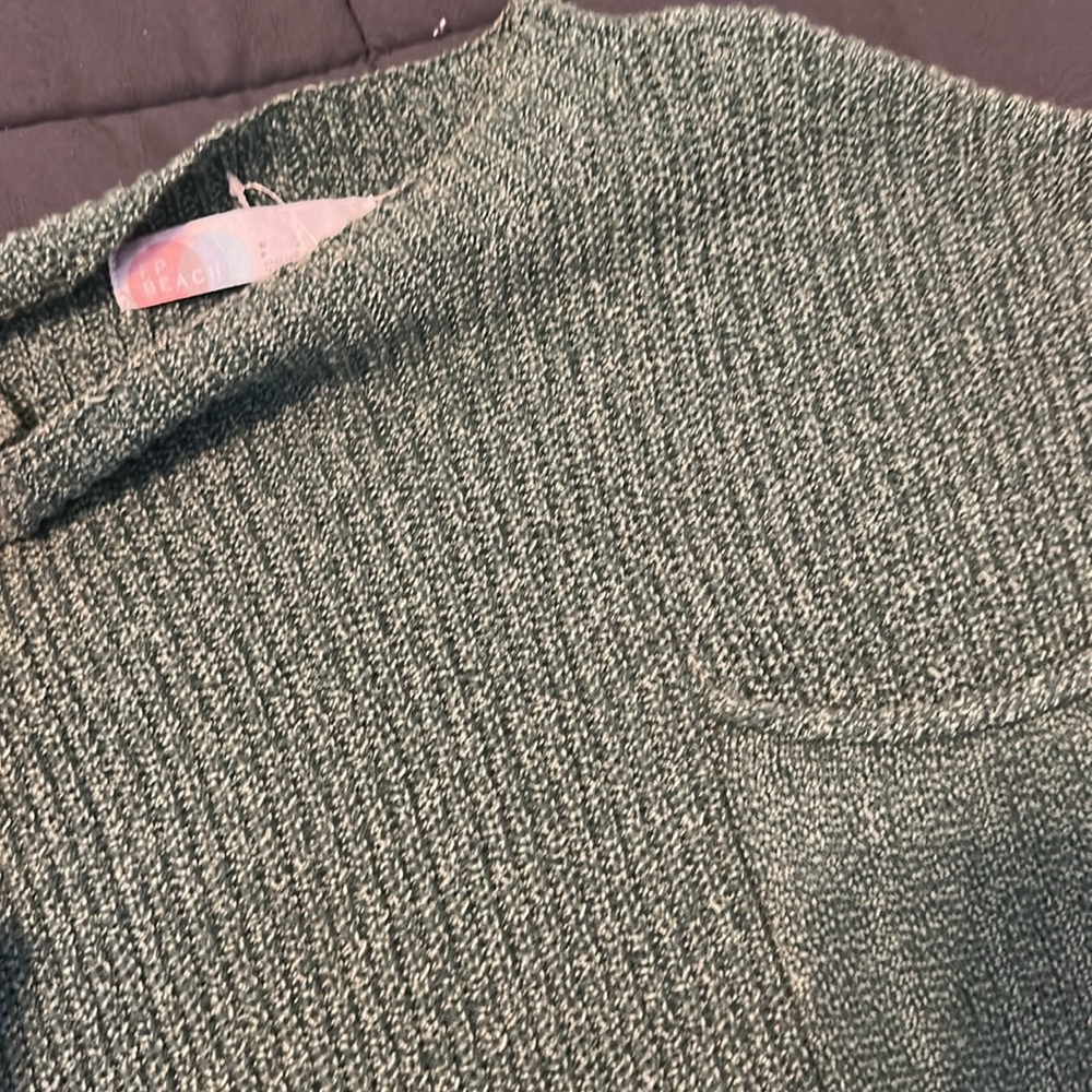 Free People Green Pocket Sweater Tee - Picture 2 of 2